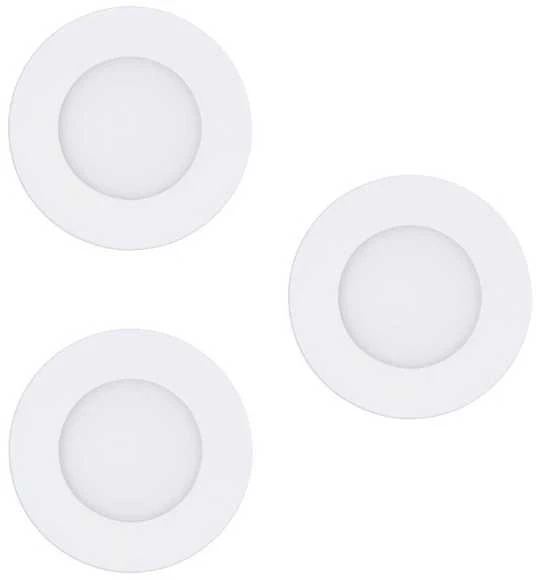 „Eglo“ – 3 „Fueva-Z“ išmaniųjų įleidžiamųjų prožektorių rinkinys Ø8,5 – reguliuojamo baltumo – „Zigbee“ / „Bluetooth“