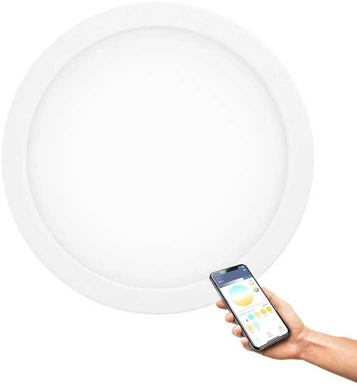 Lubinis šviestuvas „Eglo“ – „Fueva-Z“ išmanusis įleidžiamas šviestuvas – Ø 21,6 cm, reguliuojamo baltumo, „Zigbee“ ir „Bluetooth“