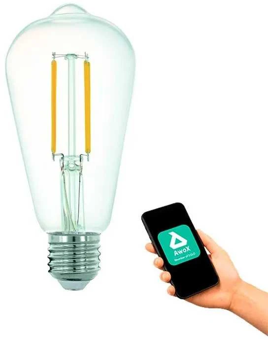 EGLO LM_LED_E27 - V2, 6 W, 60 W, E27, 20 000 val., Šiltai balta