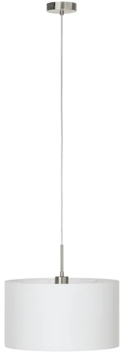 Pakabinamas šviestuvas Lampa wisząca EGLO Pasteri su abażurem 1x60W E27 fi38 balta (31571)