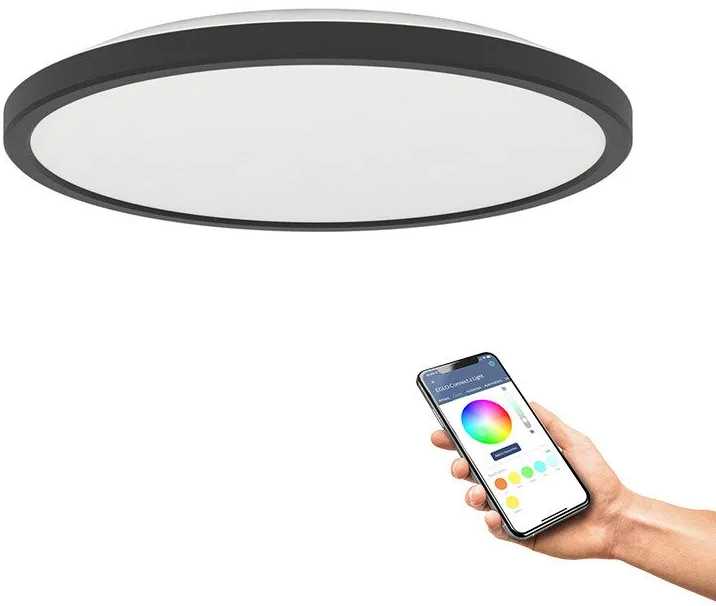 EGLO ROVITO-Z, LED, 1750 lm, IP44, juoda