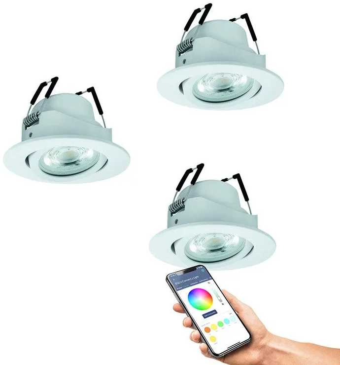 EGLO SALICETO-Z ĮMONTUOJAMAS RINKINYS Ø88 RGB/CCT 3X490