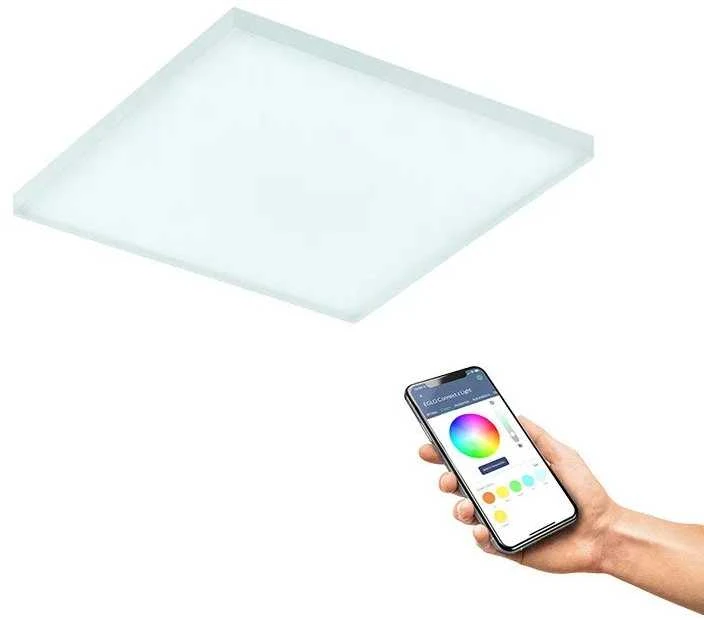 Lubinis šviestuvas „Eglo Turcona-Z“ išmanioji LED panelė – balta (60 x 60 cm) – RGB ir reguliuojamo baltumo – „Zigbee“ ir „Bluetooth“