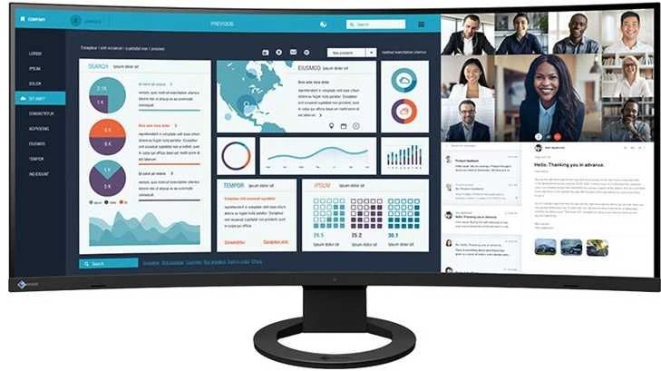 Monitorius EIZO FlexScan EV3895-BK – 37,5 colio | IPS | 3840 x 1600