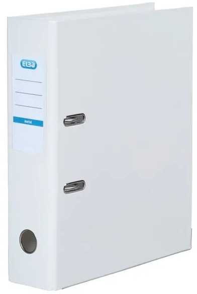 ELBA METAL BREVORDNER Baltas A4 8 CM