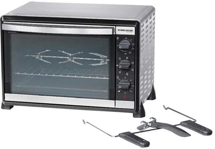 Elektrinė krosnelė Mini Oven Rommelsbacher Baking Oven & Rotisserie Grilis BG 1805/E 42 L, Nerūdijantis plienas, 1800 W