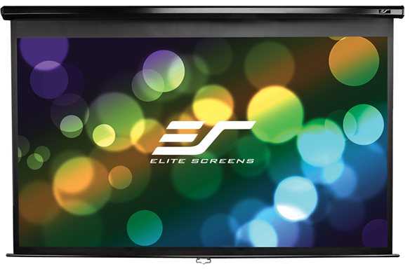 Elite Screens | Manual Series | M92UWH | Įstrižainė 92" | 16:9 | Matomo vaizdo plotis (W) 204 cm | Juodas