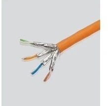 Elmat S/FTP 2x(4x2xAWG23) 1200MHz, 100 m, 100 m, Cat7, S/FTP (S-STP), oranžinis