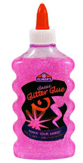 Elmer's Glitter Glue blizgantys klijai rožinė