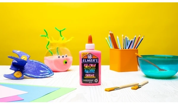Elmer's Klijai Slime rožinės spalvos, šviečiantys tamsoje 147ml - 2162079