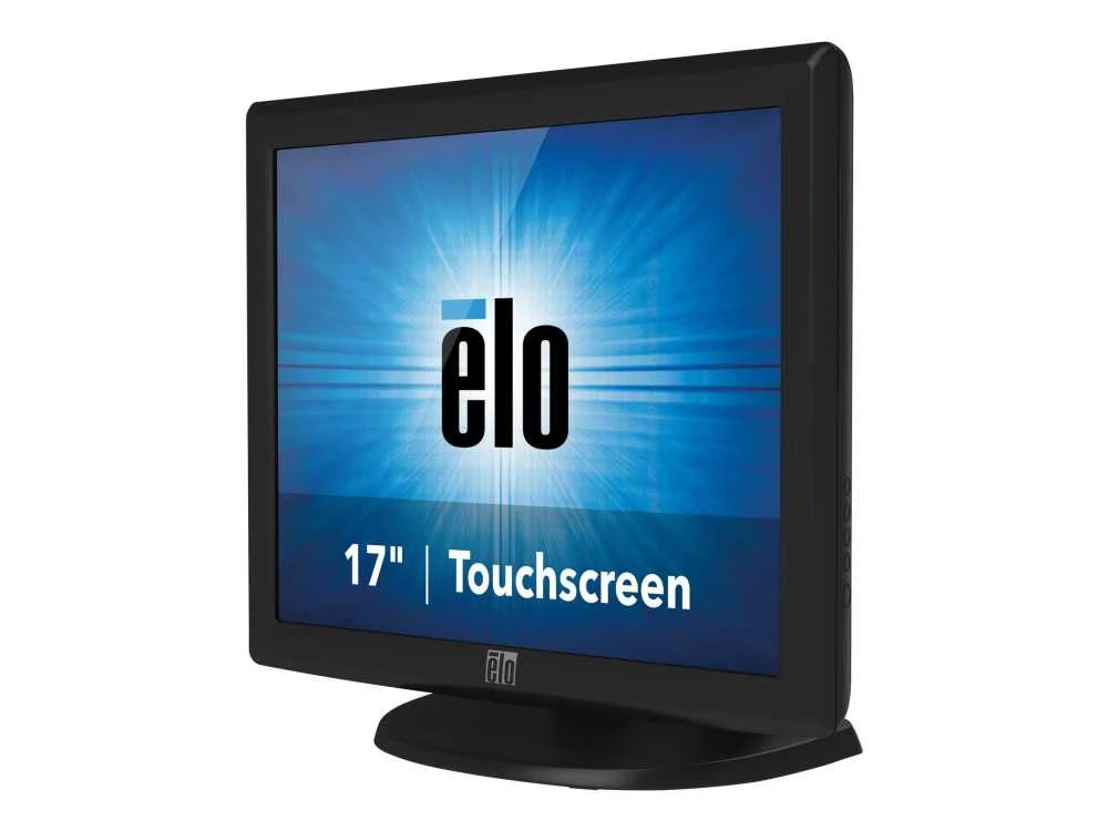 Monitorius ELO 1715L 17 colių LCD stalinis kompiuteris, WW, AccuTouch (resistive) vieno prisilietimo, USB ir RS232 valdiklis, apsauga nuo akinimo, rėmelis, VGA vaizdo sąsaja, pilka