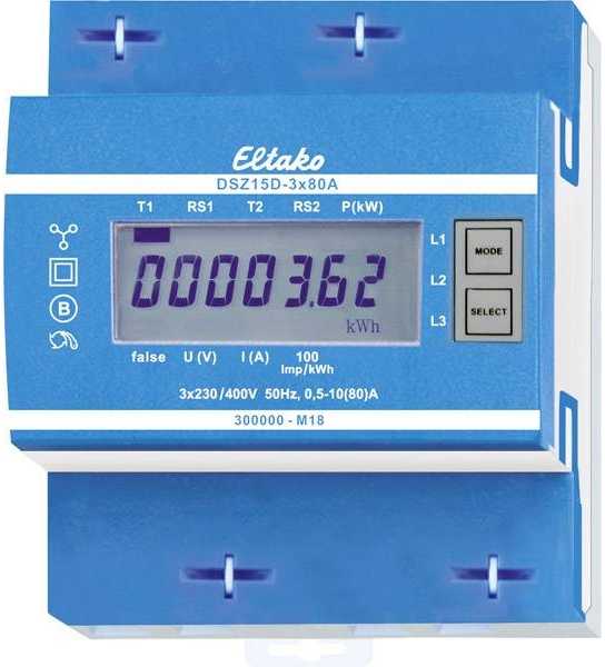 Carruzzo ELTAKO DSZ15D-3x80A MID Drehstromz?hler