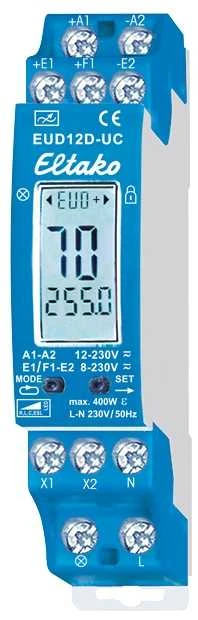 ELTAKO ELTAKO Multilysdæmper 0-400W (R,L,C,ESL,LED) central tænd/sluk 8-230V AC/DC dæmp fra 1W din-skinne, 18mm bred
