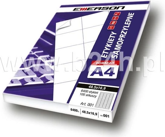 Emerson Network Emerson universalios etiketės Emerson 12 245x35 baltos A100
