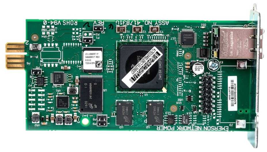 „VERTIV Avocent“ „VERTIV Intellislot SNMP WEB“ plokštė, skirta „Liebert GXT3/GXT4“