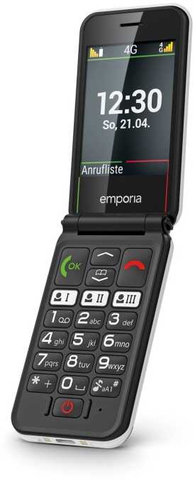Mobilusis telefonas Emporia emporia SIMPLICITYglam 4G baltas bez zasilacza sieciowego