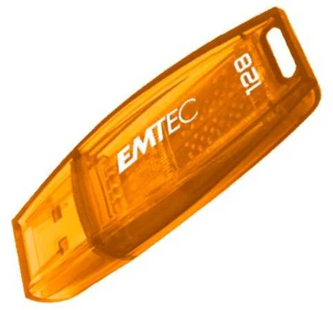 Oranžinis Emtec USB2.0 C410 128GB Oranžinis