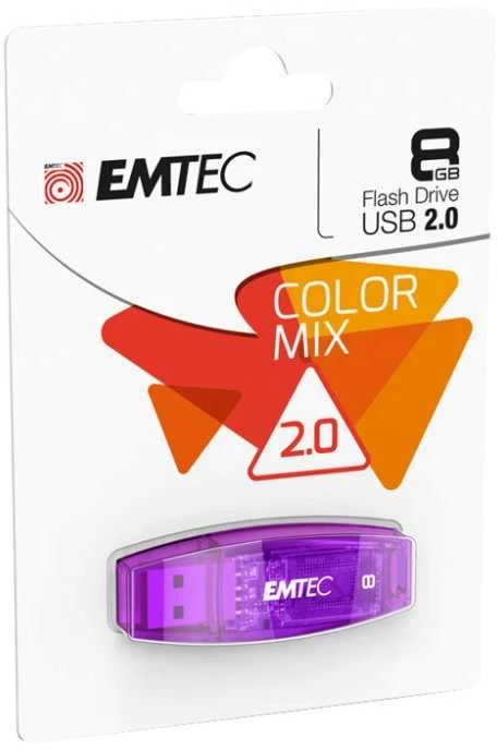 Emtec USB2.0 C410 8GB Violetinė