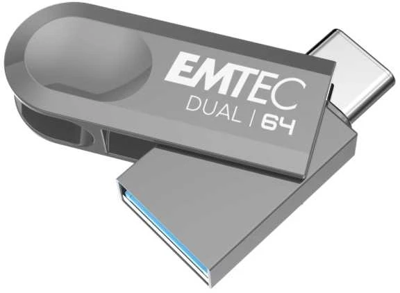 USB atmintinė Emtec Emtec USB3.2 Type-C Dual D280 64GB