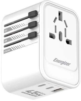 Energizer 45 W dvigubas USB-C ir USB-A kelioninis įkroviklis