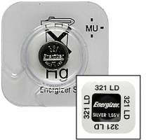 Baterija sidabro oksido 321 (SR65, D321, V321, GP321, SR616SW) 1.55V Energizer