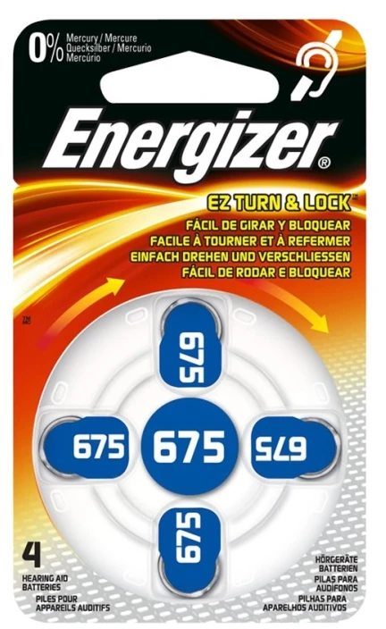 Energizer 7638900349252, Vienkartinės baterijos, Cinko-oro, 4 vnt., Lizdinė pakuotė