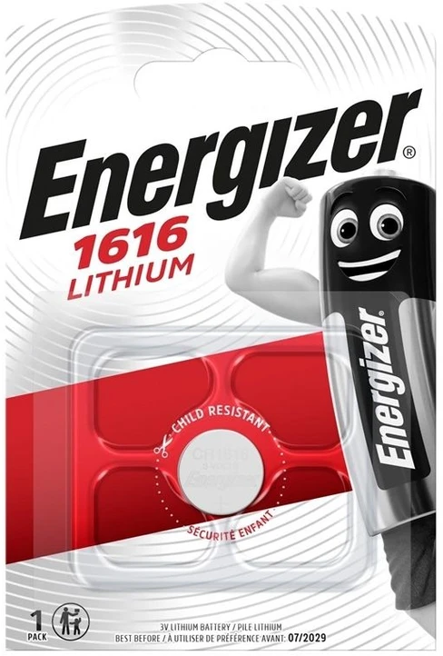 Energizer CR1616, vienkartinė baterija, CR1616, ličio, 3 V, 1 vnt.