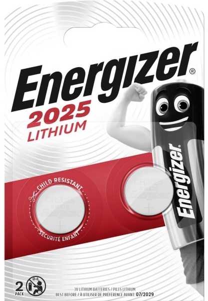 Energizer CR2025, Vienkartinė baterija, CR2025, Ličio, 3 V, 2 vnt.