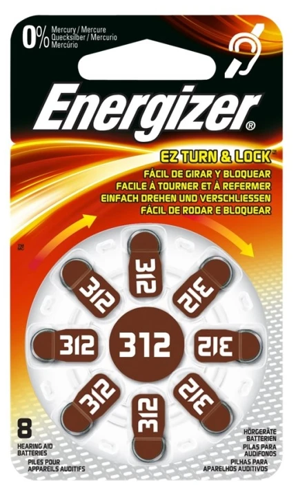 ENERGIZER HEARING AID 312 -8 PACK