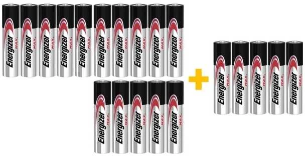 Energizer Max AAA baterijų rinkinys 20 vnt.