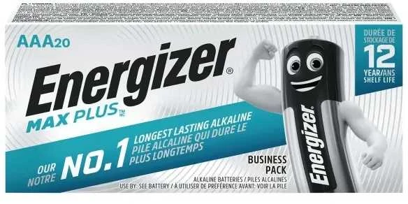 Energizer Max Plus AAA baterijų pakuotė 20 vnt