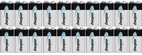 Energizer 9V baterijų rinkinys 20 vnt.