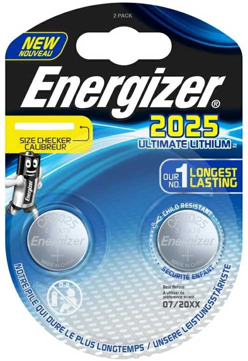 Energizer LICHIO BATERIJOS BAT-CR2025-LIČIO*P2 ENERGIZACIJA