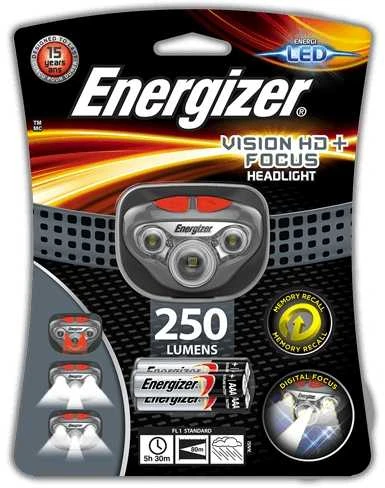 Energizer 400lm galvos žibintuvėlis Vision HD+ Focus HDD323