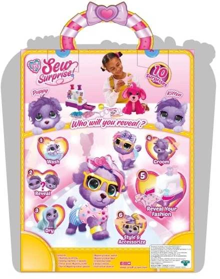 Epee „Scruff-a-Luvs“ – „Sew Wow Violetinė“ – (30384)