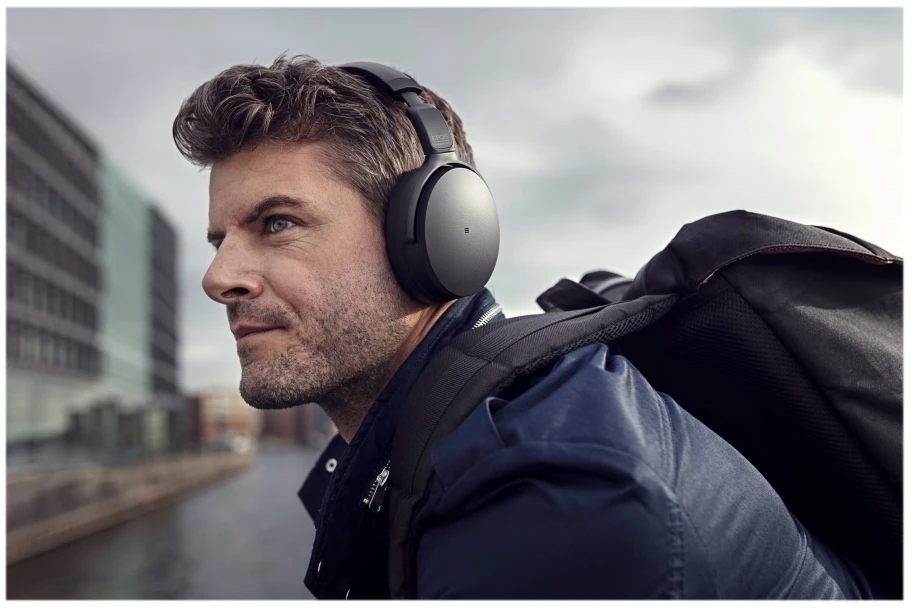 Sennheiser Epos Adapt 360 BT ANC stereofoninės ausinės, belaidės, Juodos spalvos
