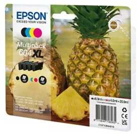 Tusz Epson 604 – 2,4 ml – žydra – originali – lizdinė plokštelė su RF / akustiniu pavojaus signalu – rašalo kasetė – skirta „Expression Home XP-2200“, „2205“, „3200“, „3205“, „4200“, „4205“, „WorkForce WF-2910“, „2930“, „2935“, „2950“