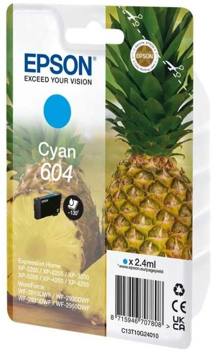 Rašalo Kasetė - Epson 604 C13T10G24010 Mėlyna, pagrįsta dažais, 350 puslapių