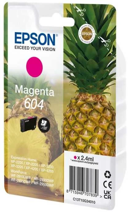 Rašalo Kasetė - Epson Ink 604 Magenta, Išeiga Iki 350 Puslapių, Magenta