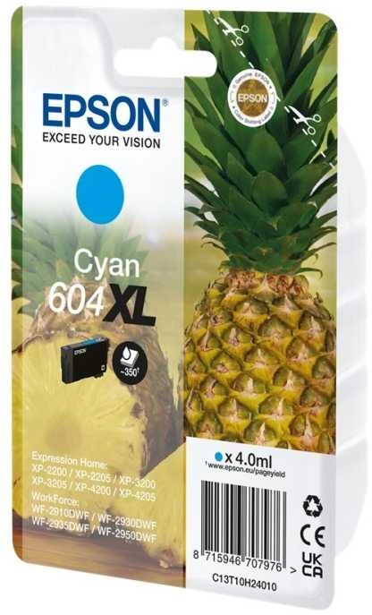 Kasetė - Epson rašalas 604 XL C13T10H24010 350 puslapių mėlyna