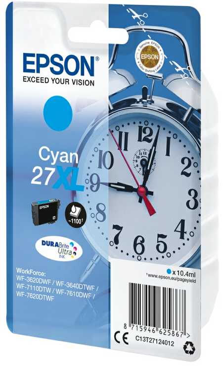 Epson T2712 | 27XL | Rašalo kasetė | Žydra spalva
