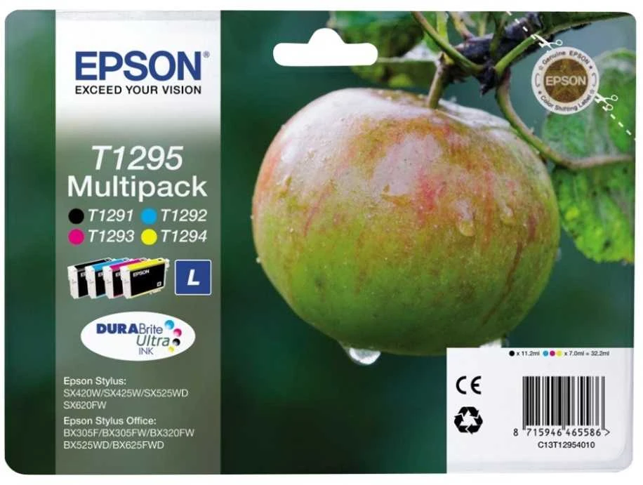 Epson Multipack 4-colours T1295 DURABrite Ultra | Ink Cartridge | Juodas, Cyan, Magenta, Geltona