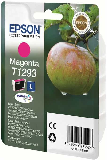 Epson T1293 rašalo kasetė, purpurinė
