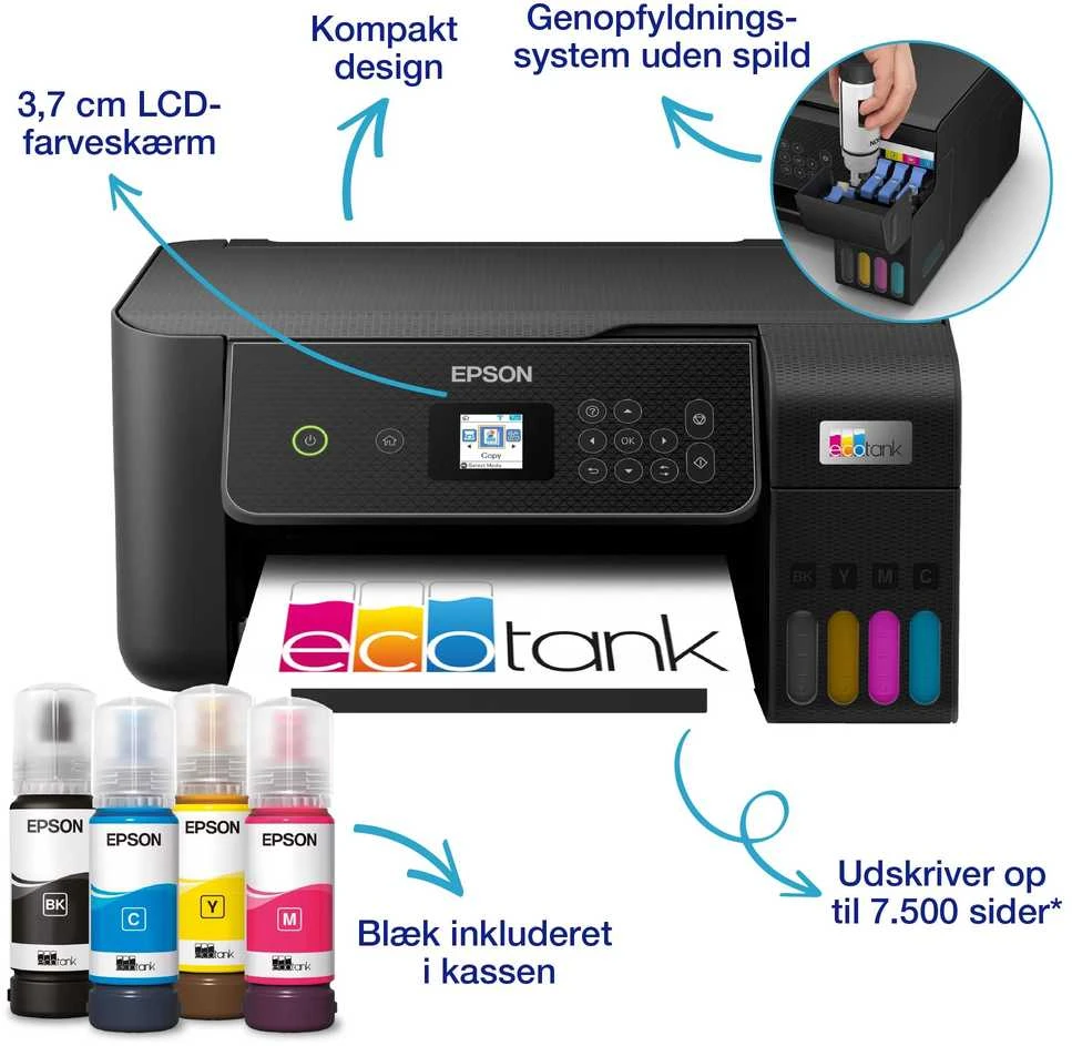 Daugiafunkcis Spausdintuvas - Epson EcoTank ET-2870 Belaidis 28ppm 1200dpi
