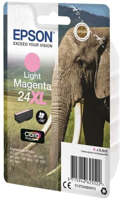 Epson 24XL rašalas (šviesiai purpurinė)