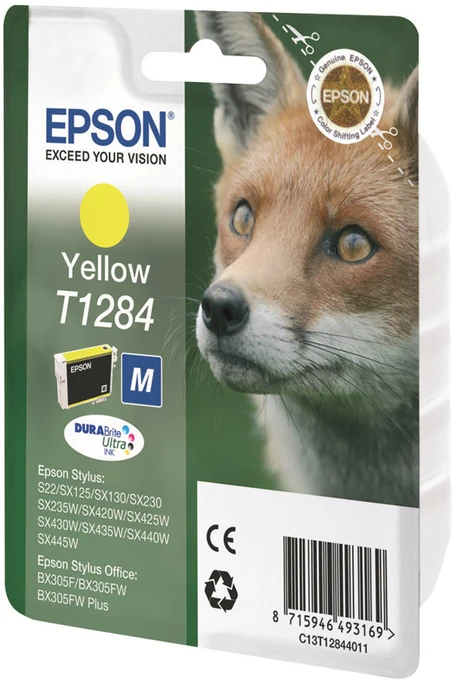 Epson T1284 rašalo kasetė, Geltona