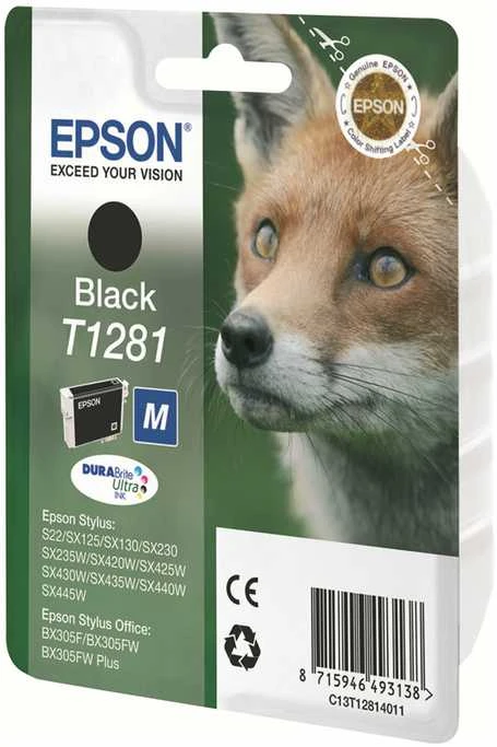 Epson Fox T1281 Originalus Juoda 1 vnt