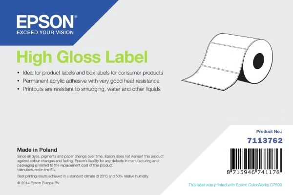 Epson blizgus etiketės ritinys su išpjovimu (7113762)