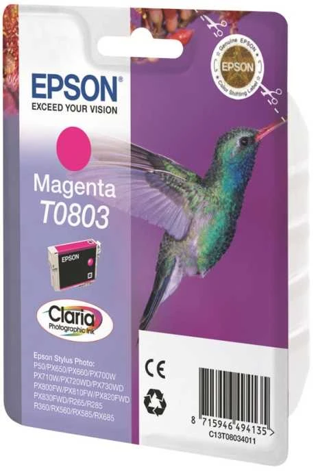 Epson T0803 (C13T08034011), purpurinė kasetė