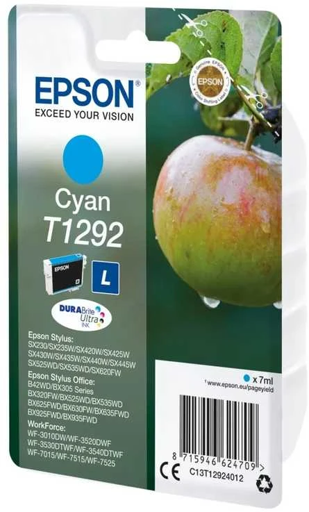 Epson T1292 rašalo kasetė, žalsvai mėlyna